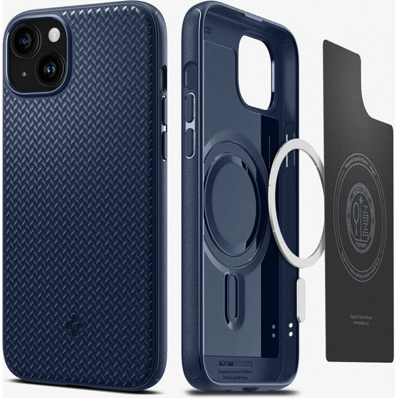 Чохол Spigen для Apple iPhone 15 Plus Mag Armor MagFit, Navy Blue