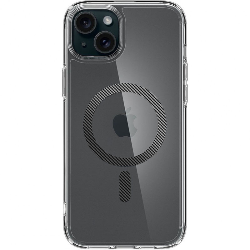 Чохол Spigen для Apple iPhone 15 Ultra Hybrid MagFit, Carbon Fiber