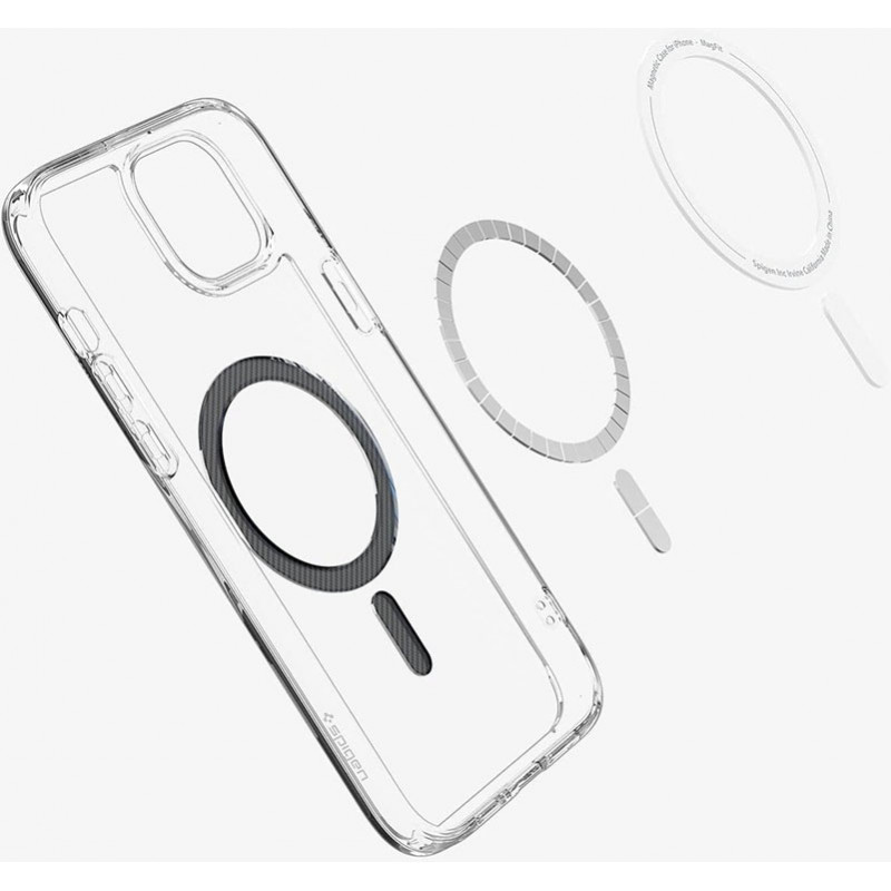 Чохол Spigen для Apple iPhone 15 Ultra Hybrid MagFit, Carbon Fiber