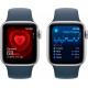 Смартгодинник Apple Watch SE GPS 40mm Silver Aluminium Case with Storm Blue Sport Band – M/L
